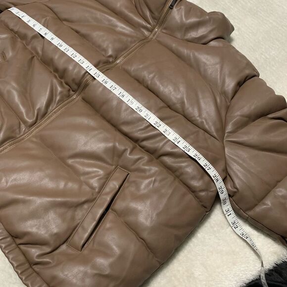 New Sebby Collection Brown Puffer Womens Full Zip Jacket Size 3X Plus - Picture 4 of 8